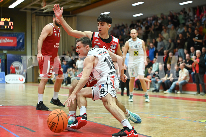 Basketball, Superliga 2023/24, Grunddurchgang 20. Runde, Flyers Wels vs. BC Vienna,