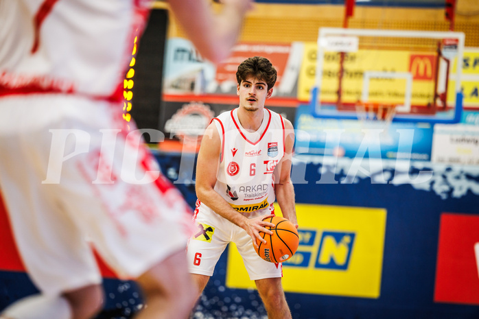 Basketball, Basketball Austria Cup 2024/25, Viertelfinale, Traiskirchen Lions, Oberwart Gunners, Aleksej Kostic (6)