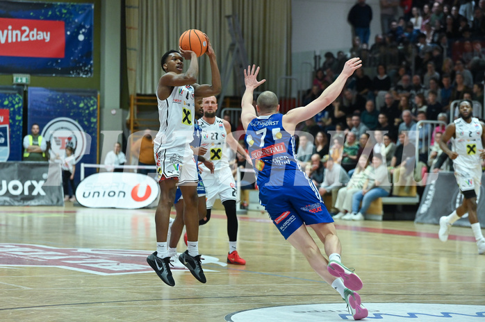 Basketball, Superliga 2024/25, Grunddurchgang 12.Runde, Flyers Wels vs. Oberwart Gunners,
