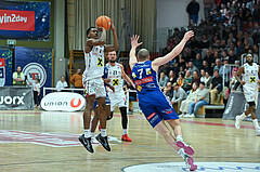 Basketball, Superliga 2024/25, Grunddurchgang 12.Runde, Flyers Wels vs. Oberwart Gunners,
