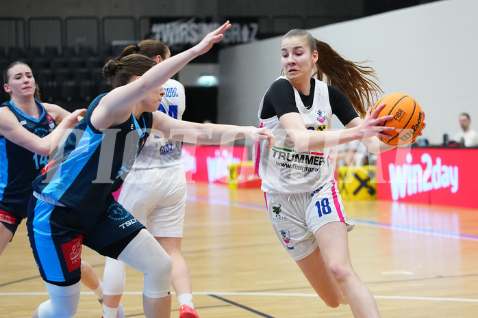 Basketball Damen Superliga 2023/24, Grunddurchgang, 14. Runde, UBSC Graz vs. Timberwolves


