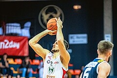 Basketball, Win2Day Superliga 2022/23, Grunddurchgang 1.Runde, Supercup, BC GGMT Vienna, Gmunden Swans, Fahrudin Manjgafic (2)