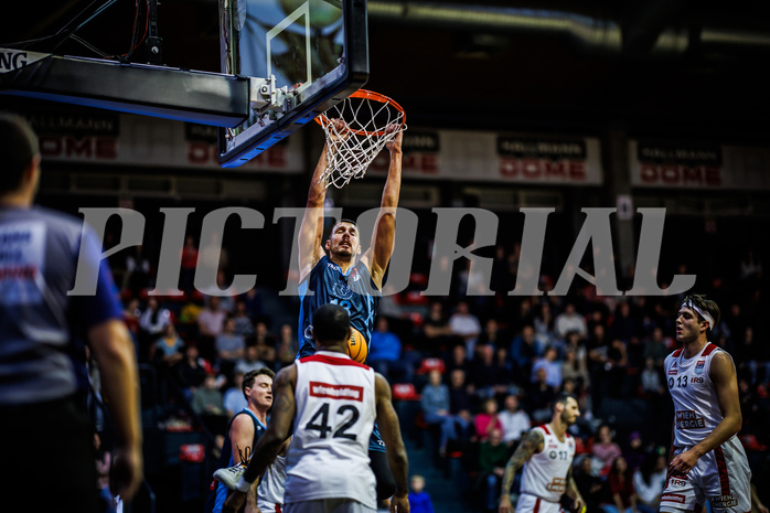 Basketball, Win2Day Superliga 2023/24, Grunddurchgang 8.Runde, BC Vienna, Vienna Timberwolves, Ziga Fifolt (13)