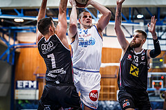 Basketball, bet-at-home Basketball Superliga 2020/21, Grunddurchgang, 4. Runde, Oberwart Gunners, Raiffeisen Flyers Wels, Renato Poljak (16)