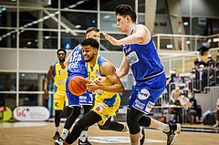 Basketball, bet-at-home Basketball Superliga 2021/22, Platzierungsrunde 9.Runde, SKN St. Pölten Basketball, Oberwart Gunners, Steven Kaltenbrunner (7)