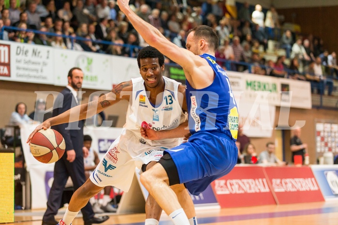 Basketball, CUP 2017 , 1/2 Finale, Oberwart Gunners, Gmunden Swans, Andell Cumberbatch (13)