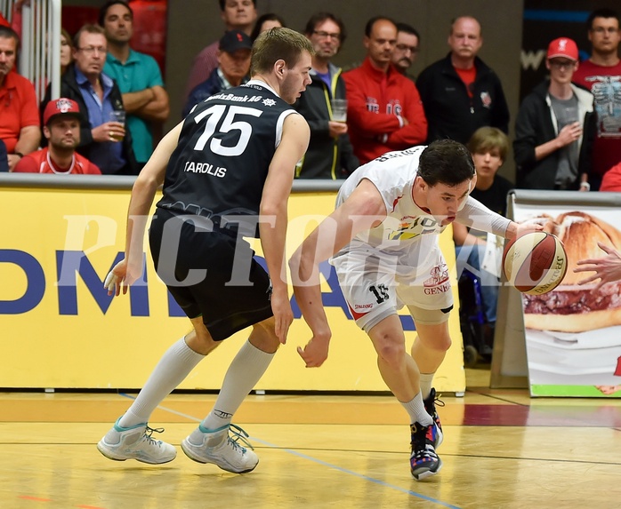 Basketball ABL 2015/16 Playoff Halbfinale Spiel 2 WBC Wels vs Traiskirchen Lions