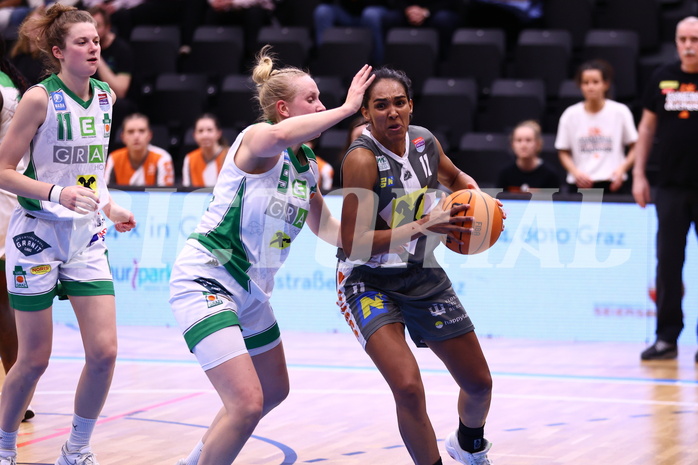 23.03.2024, Graz, Raiffeisen Sportpark, Basketball Damen Superliga 2023/24, Semifinale, Spiel 2, UBI Holding Graz - BK Raiffeisen Duchess Klosterneuburg,  
