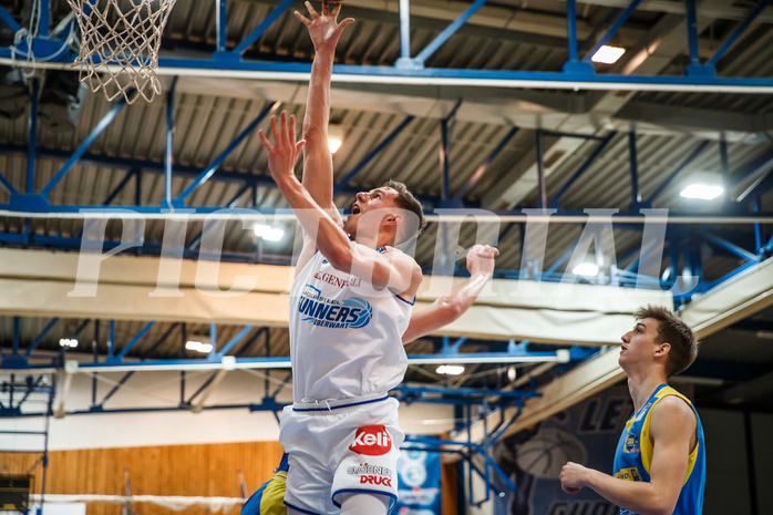 Basketball, bet-at-home Basketball Superliga 2020/21, Platzierungsrunde, 8. Runde, Oberwart Gunners, SKN St. Pölten, Edi Patekar (9)