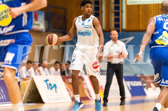 Basketball, ABL 2017/18, Grunddurchgang 13.Runde, Oberwart Gunners, Gmunden Swans, Gregg Denzel (9)