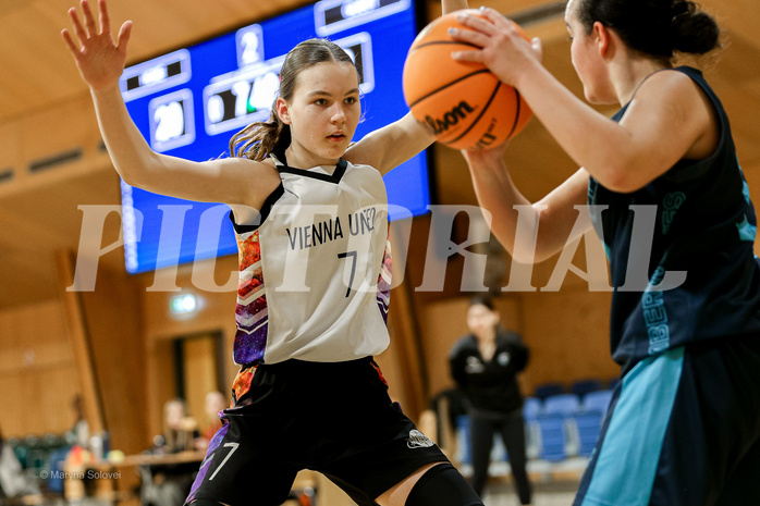 23.02.2025 Österreichischer Basketballverband 2024/25, SLWU14 Vienna United vs. Vienna Timberwolves