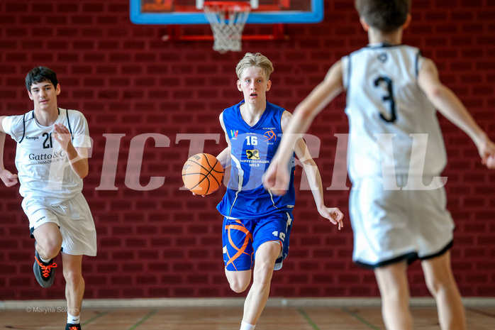 31.03.2025 Österreichischer Basketballverband 2024/25, SLMU14 Basket Flames WAT vs. FSN Baskets Wels
