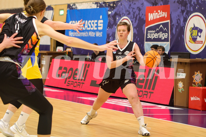Basketball Damen Superliga 2023/24, Grunddurchgang 9.Runde SKN St. Pölten vs. Vienna United


