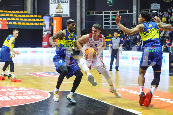 Basketball Superliga 2023/24, Gruunddurchgang 19.Runde BC Vienna vs. UBSC Graz


