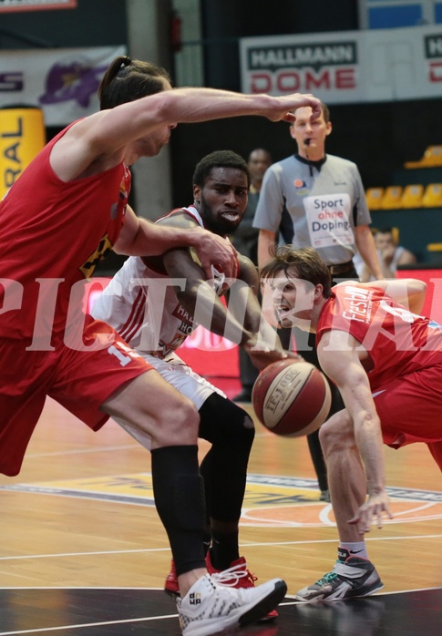 24.04.2017 Basketball ABL 2016/17 Grunddurchgang 34. Runde BC Vienna vs WBC Wels