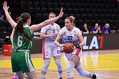 18.02.2023, Graz, Raiffeisen Sportpark, Basketball Damen Superliga 2022/23, Grunddurchgang 13.Runde, UBSC-DBBC Graz vs. KOS Celovec Damen,  