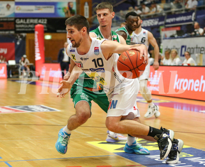 Basketball Superliga 2022/23, Playoff,  Viertelfinale Spiel 1 Gmunden Swans vs. Kapfenberg Bulls