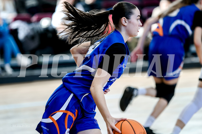02.03.2025 Österreichischer Basketballverband 2024/25, SLWU16 Basket Flames UNION vs. DBB  Basketgirls Wels