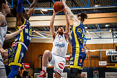 Basketball, bet-at-home Basketball Superliga 2021/22, Platzierungsrunde Spiel 8, Oberwart Gunners, UBSC Graz, Ioannis Chatzinikolas (11)