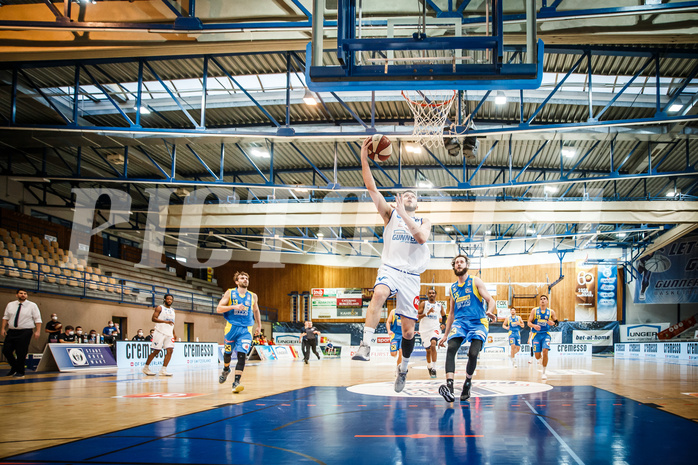Basketball, bet-at-home Basketball Superliga 2020/21, Viertelfinale Spiel 1, Oberwart Gunners, SKN St. Pölten, Ignas Fiodorovas (5)