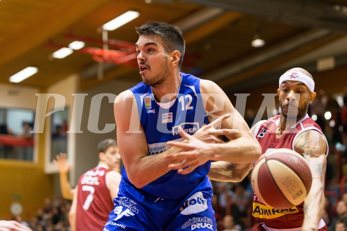 Basketball, ABL 2017/18, Grunddurchgang 14.Runde, Traiskirchen Lions, Oberwart Gunners, Benjamin Blazevic (12)