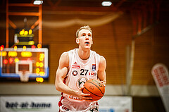 Basketball, Basketball Austria, Cup Final Four 2021/22 
Halbfinale 2, BC Vienna, Gmunden Swans, Adin Vrabac (27)