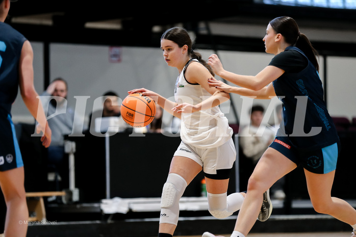 15.02.2025 Österreichischer Basketballverband 2024/25, SLWU19, Basket Flames UNION vs. Vienna Timberwolves