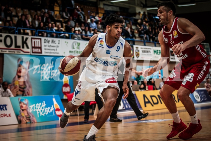 Basketball, ABL 2017/18, Grunddurchgang 27.Runde, Oberwart Gunners, BC Vienna, Gregg Denzel (9)