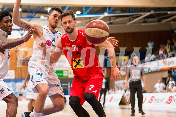 Basketball, ABL 2016/17, Playoff HF Spiel 5, Oberwart Gunners, WBC Wels, Davor Lamesic (7)