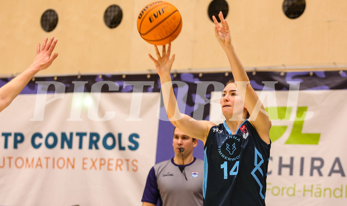 Basketball Damen Superliga 2023/24, Grunddurchgang 7.Runde SKN St. Pölten vs. Vienna Timberwolves


