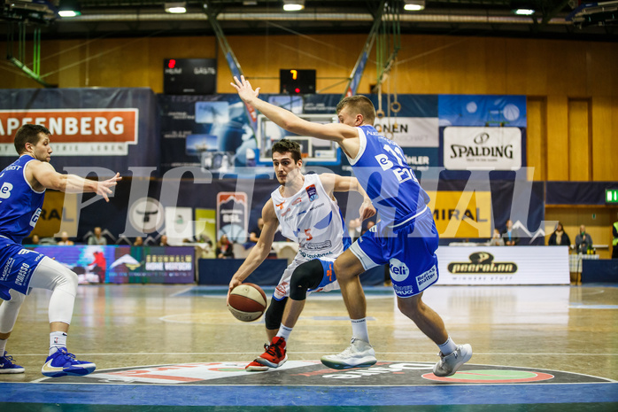 Basketball, Admiral Basketball Superliga 2019/20, Grunddurchgang 10.Runde, Kapfenberg Bulls, Oberwart Gunners, Bogic Vujosevic (5) Basketball, Admiral Basketball Superliga 2019/20, Grunddurchgang 10.Runde, Kapfenberg Bulls, Oberwart Gunners, Bogic Vujosevic (5)
