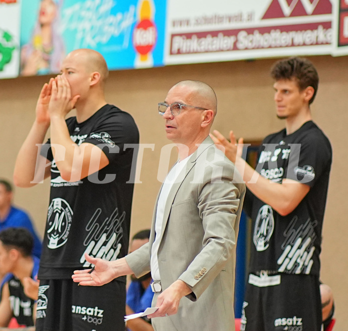 Basketball, Basketball Superliga 2024/25, Playoffs, Viertelfinale Spiel 3, Oberwart Gunners vs. Kapfenberg 
