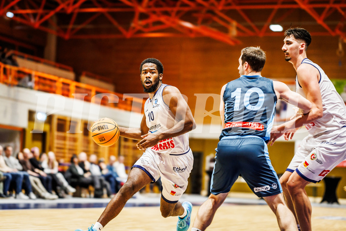 Basketball, win2day Basketball Superliga 2023/224, Qualifikationsrunde Spiel 2, BBC Nord Dragonz, Vienna Timberwolves, Austen Awosika (10)