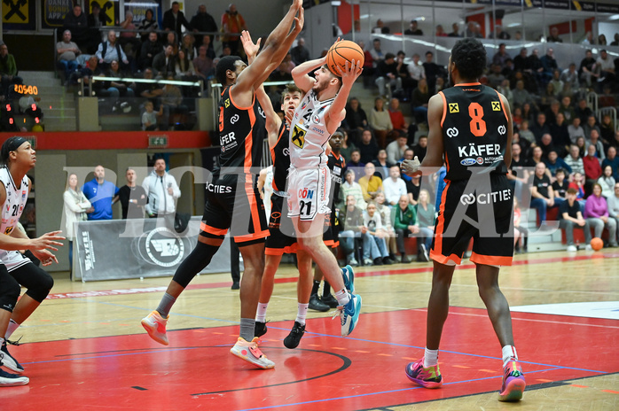 Basketball, Superliga 2023/24, Grunddurchgang 15. Runde, Flyers Wels vs. Fürstenfeld Panthers,
