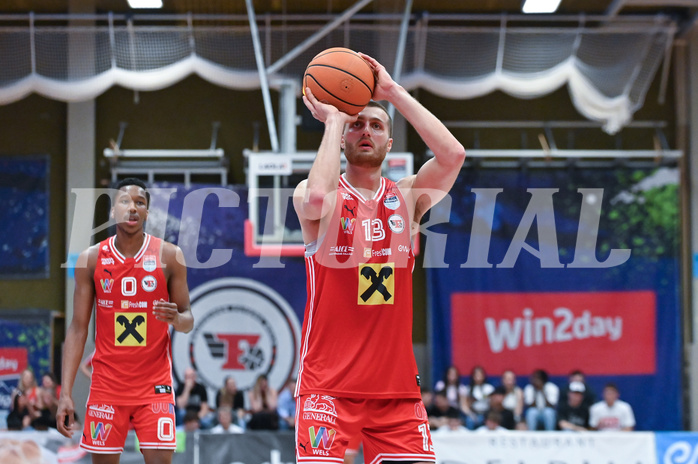 Basketball Superliga 2024/25, Playoff, Viertelfinale Spiel 1, Flyers Wels vs BBC Nord Dragonz,
