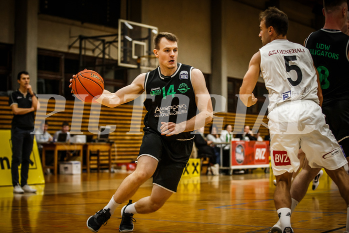 Basketball, Basketball Zweite Liga 2021/22, Grunddurchgang 1. Runde, Mattersburg Rocks, Deutsch Wagram Alligators, Branislav Balvan (14)