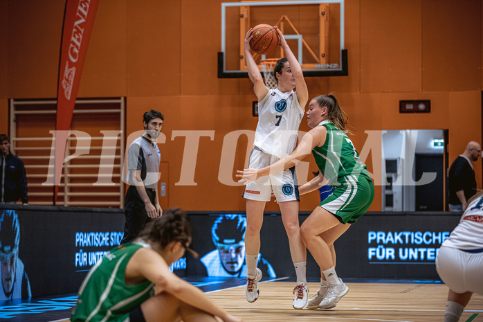 Basketball, Win2Day Basketball Damen Superliga 2022/23, Grunddurchgang 2.Runde, Vienna D.C. Timberwolves, KOS Celovec Damen, Mira Eulering (7)