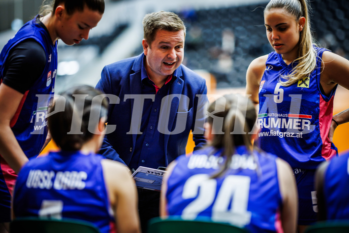 Basketball, Win2Day Basketball Damen Superliga 2023/24, Grunddurchgang 4.Runde, Vienna Timberwolves, UBSC-DBBC Graz, Edvin Brkic(Head Coach)