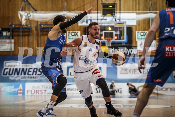 Basketball, ABL 2018/19, Grunddurchgang 25.Runde, Oberwart Gunners, Kapfenberg Bulls, Hayden Thomas Lescault (11)