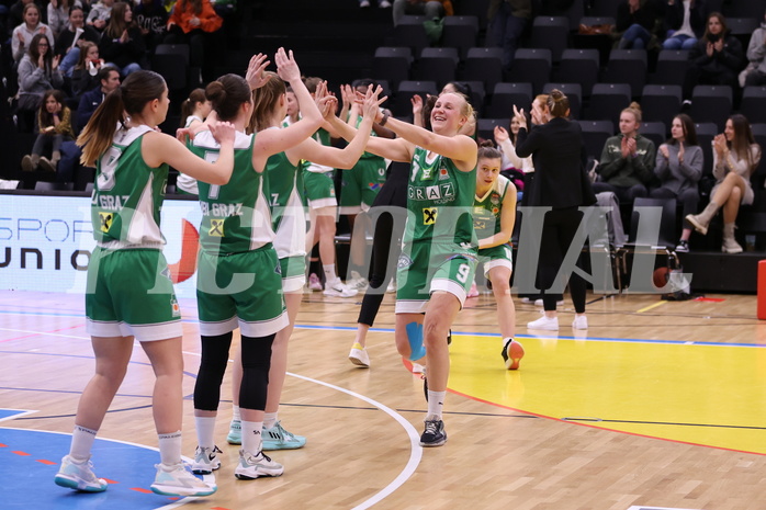 12.03.2023, Graz, Raiffeisen Sportpark, Basketball Damen Superliga 2022/23, Semifinale Spiel 2, UBSC-DBBC Graz vs. UBI Holding Graz,  