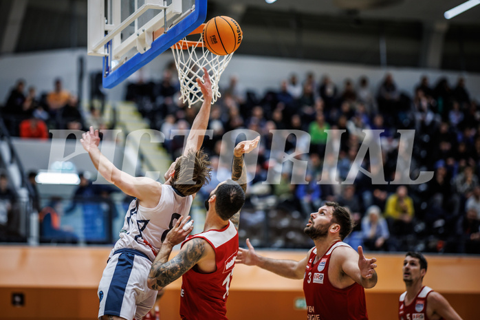 Basketball, Win2Day Superliga 2023/24, Grunddurchgang 17.Runde, Vienna Timberwolves, BC Vienna, Elias Wlasak (8)
