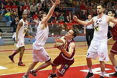 Basketball ABL 2015/16 Grunddurchgang 35.Runde Traiskirchen Lions vs. WBC Wels