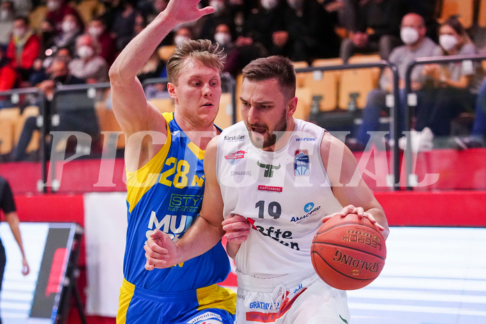 Basketball Superliga 2021/22, Grundduchgang 18.Runde , Kapfenberg Bulls vs. Klosterneuburg Dukes


