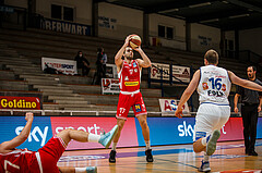 Basketball, bet-at-home Basketball Superliga 2020/21, Grunddurchgang, 18. Runde, Oberwart Gunners, Traiskirchen Lions, Dani Koljanin (17)