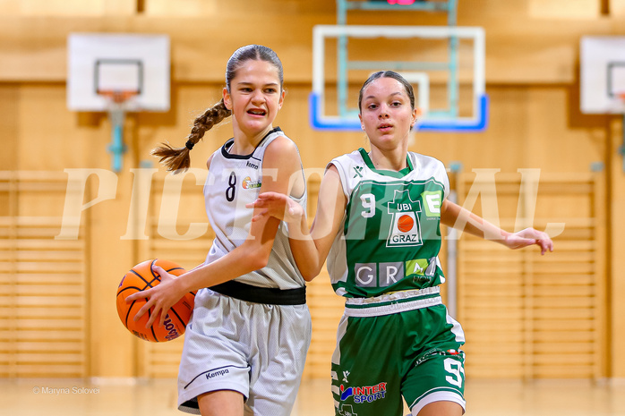 07.12.2024 Österreichischer Basketballverband 2024/25, SLWU14, Basket Flames UNION vs. UBI Graz

