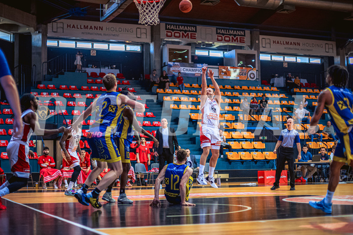 Basketball, Win2Day Superliga 2022/23, Viertelfinale Spiel 1, BC Vienna, UBSC Graz, Enis Murati (44)