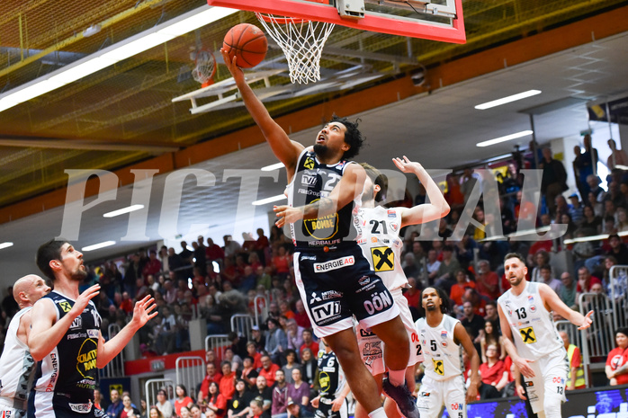 Win2Day Basketball Superliga 2022/23, Playoff,
Semifinale Spiel 4, Flyers Wels vs Swans Gmunden,