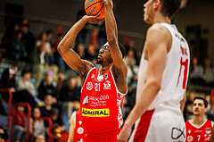 Basketball, win2day Basketball Superliga 2024/25, Grunddurchgang 17.Runde, SKN St. Pölten, Traiskirchen Lions, Nelson Haskin (21)