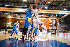 Basketball, bet-at-home Basketball Superliga 2020/21, Platzierungsrunde, 8. Runde, Oberwart Gunners, SKN St. Pölten, Jonathan Knessl (12)