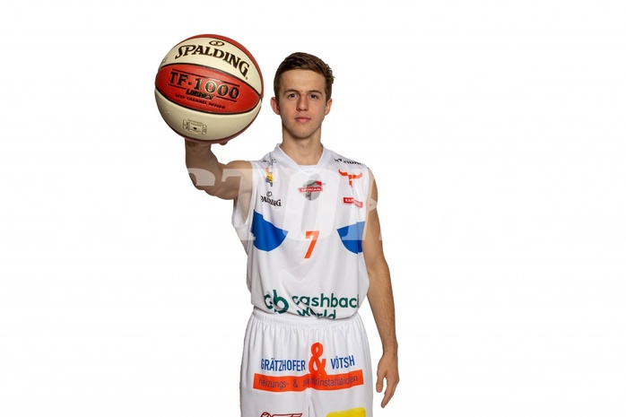 Basketball, ABL 2018/19, Media, Kapfenberg Bulls, Shipron Thaqi (7)